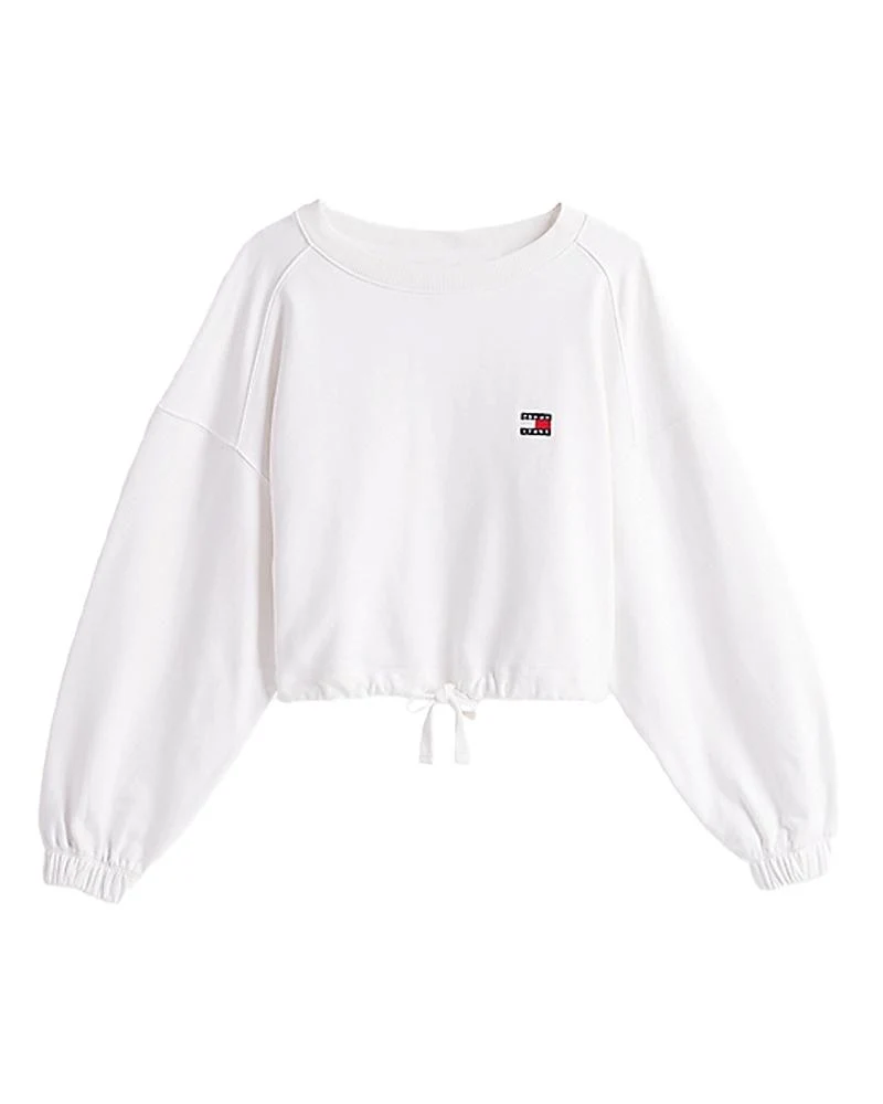 Felpa Squadrata Donna Con Distintivo Tommy