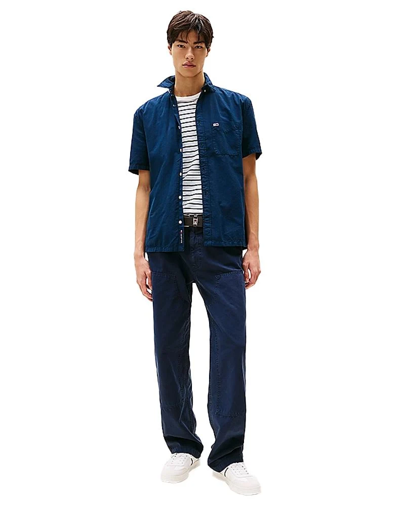 Camicia Uomo A Maniche Corte In Seersucker