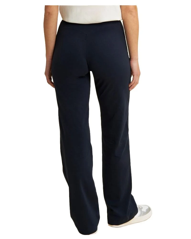 Pantaloni Comfort Fit Donna In Jersey Con Gamba Ampia