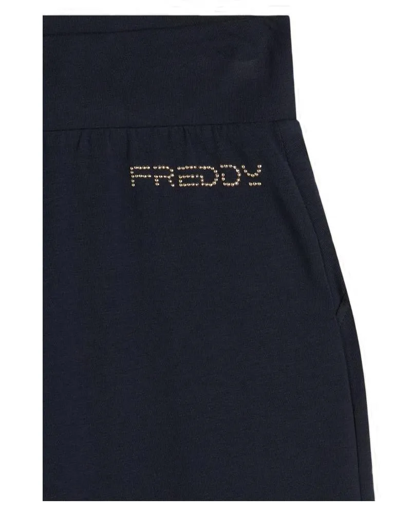 Pantaloni Comfort Fit Donna In Jersey Con Gamba Ampia