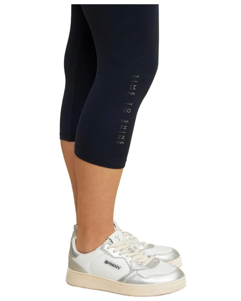 Leggings Corsaro Donna In Jersey Con Logo
