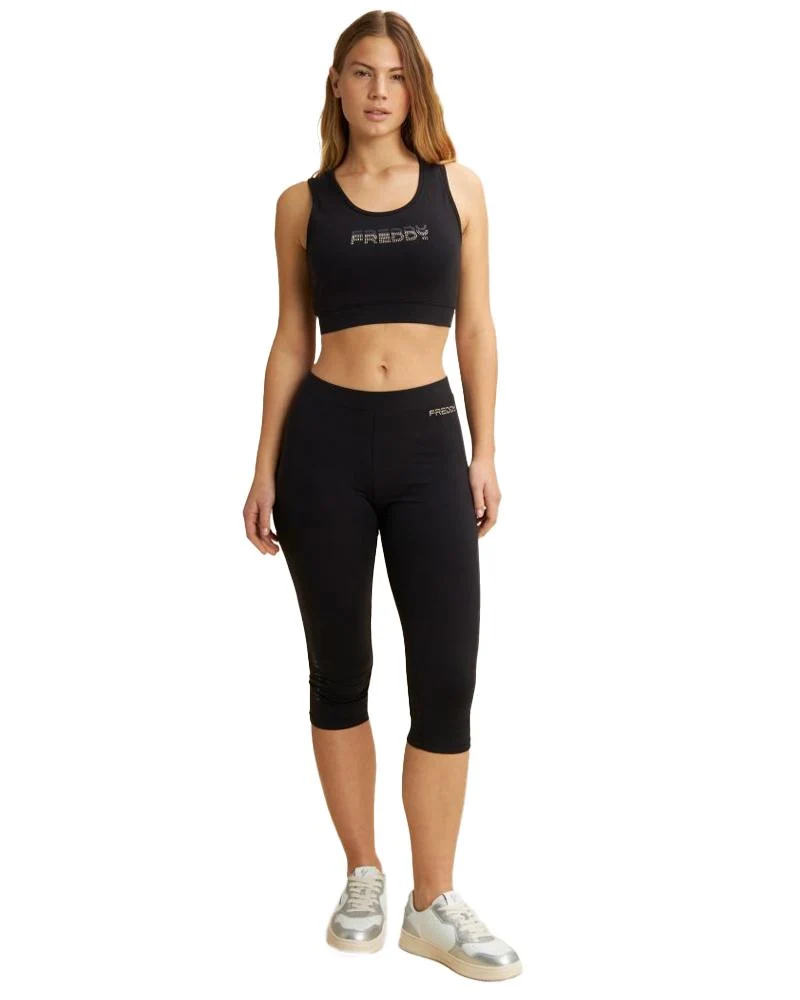 Leggings Corsaro Donna In Jersey Con Logo