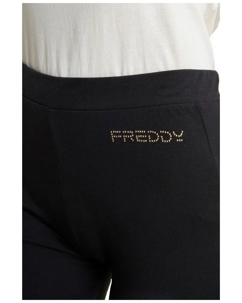 Pantaloni Slim Fit Donna In Jersey Con Gamba Dritta
