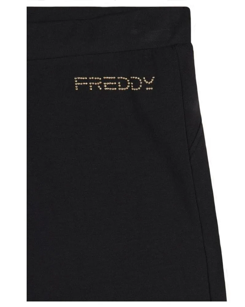 Pantaloni Slim Fit Donna In Jersey Con Gamba Dritta