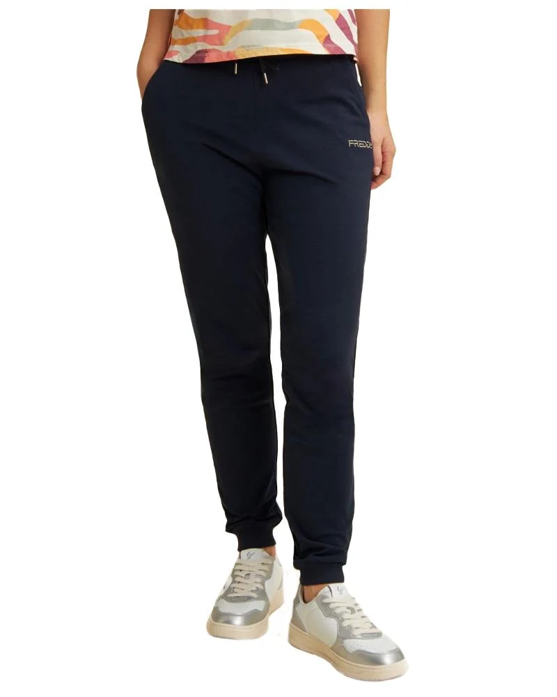 Pantaloni In Jersey Donna Con Fondo A Polsino