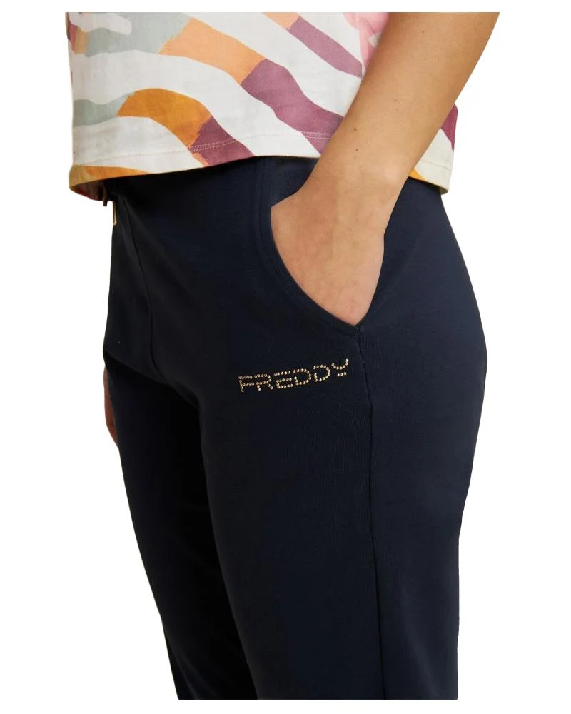 Pantaloni In Jersey Donna Con Fondo A Polsino