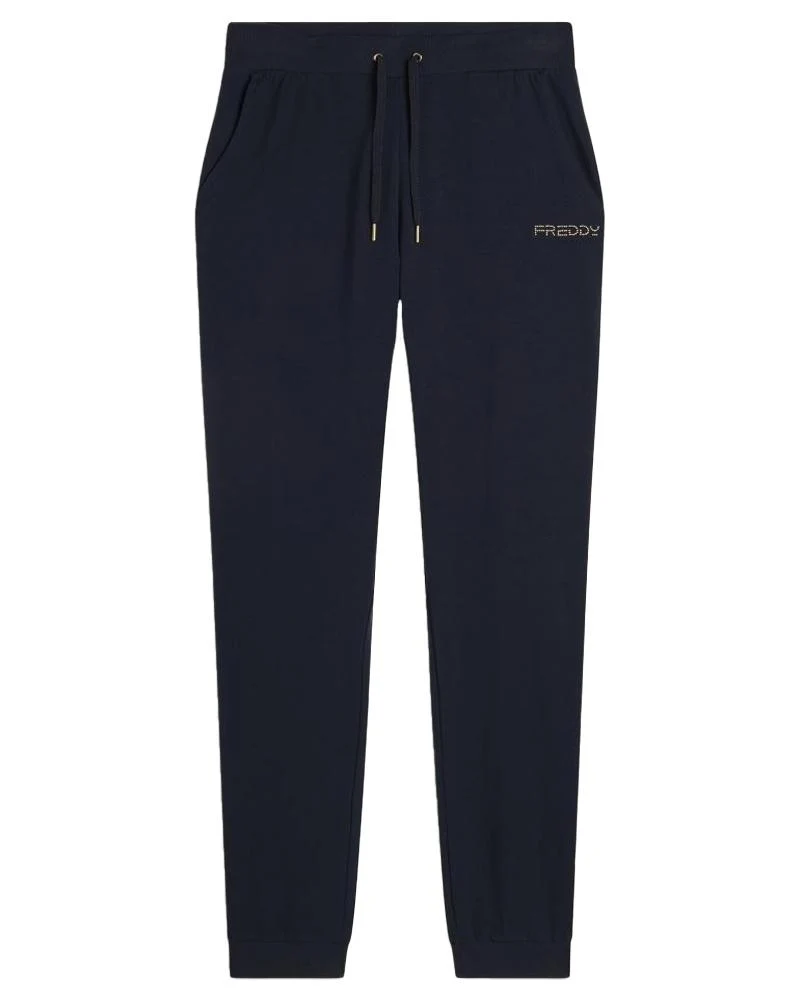 Pantaloni In Jersey Donna Con Fondo A Polsino