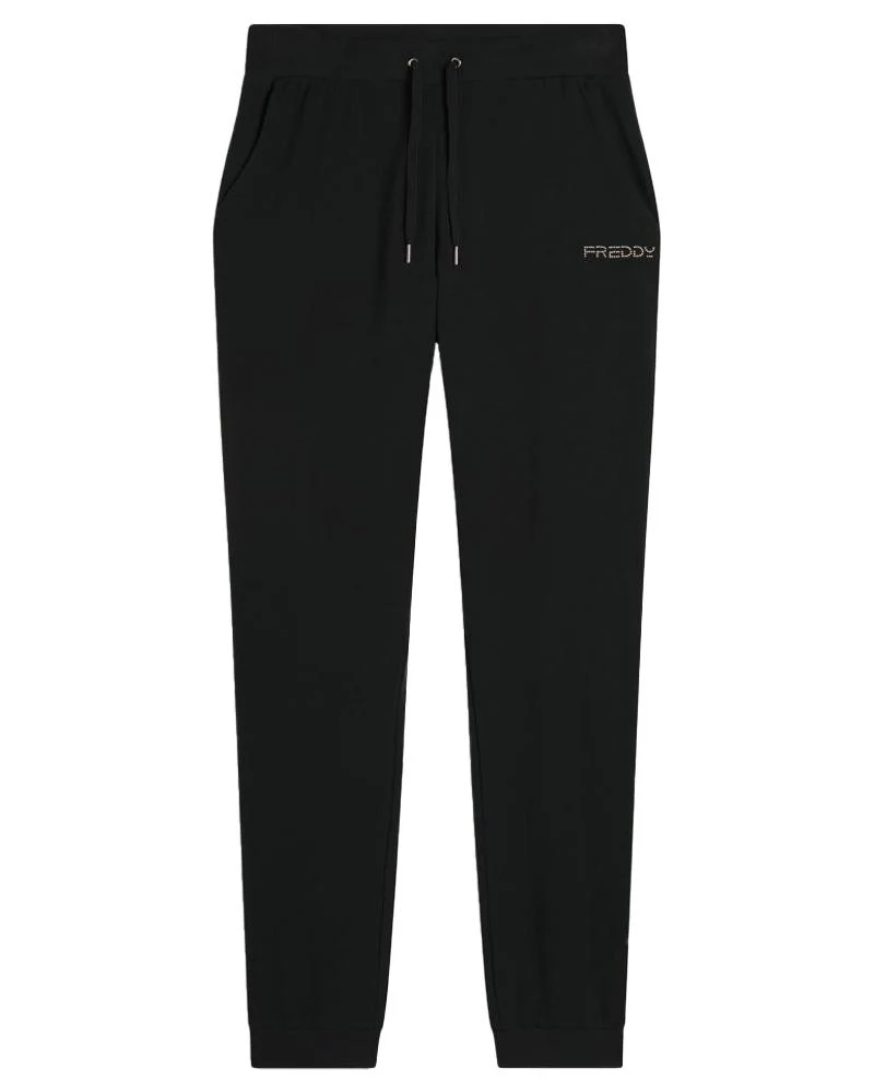Pantaloni In Jersey Donna Con Fondo A Polsino