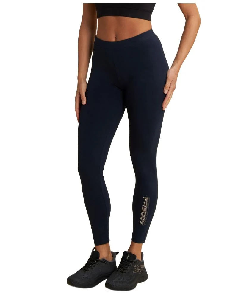 Leggings 7/8 Donna In Jersey Con Logo