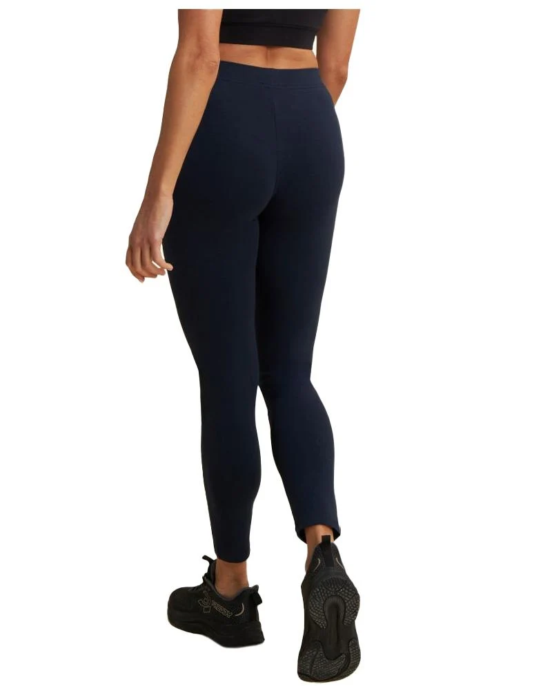 Leggings 7/8 Donna In Jersey Con Logo