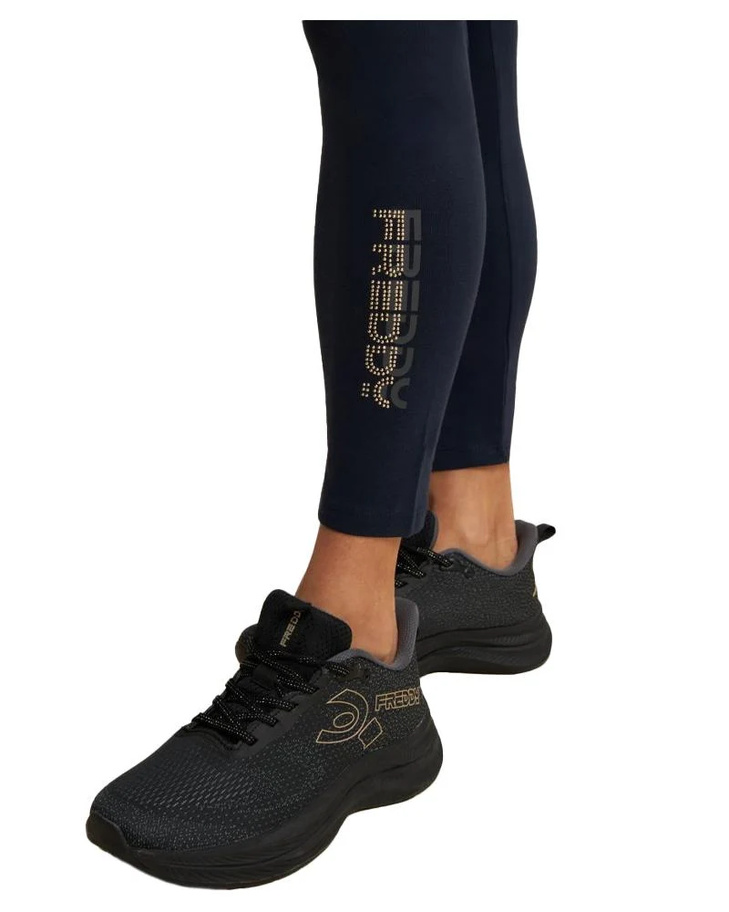 Leggings 7/8 Donna In Jersey Con Logo