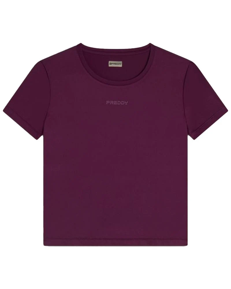 T-shirt Donna Comfort Fit Con Maniche Corte In Tessuto Tecnico
