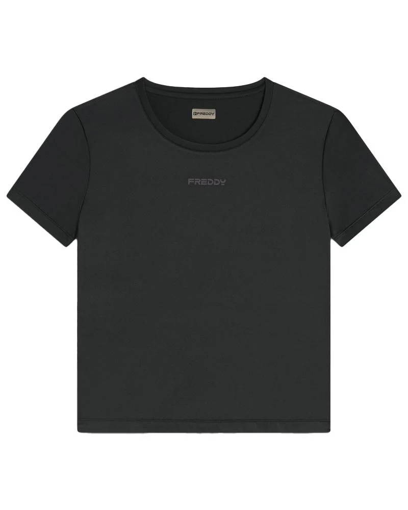 T-shirt Donna Comfort Fit Con Maniche Corte In Tessuto Tecnico