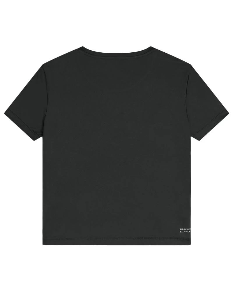 T-shirt Donna Comfort Fit Con Maniche Corte In Tessuto Tecnico