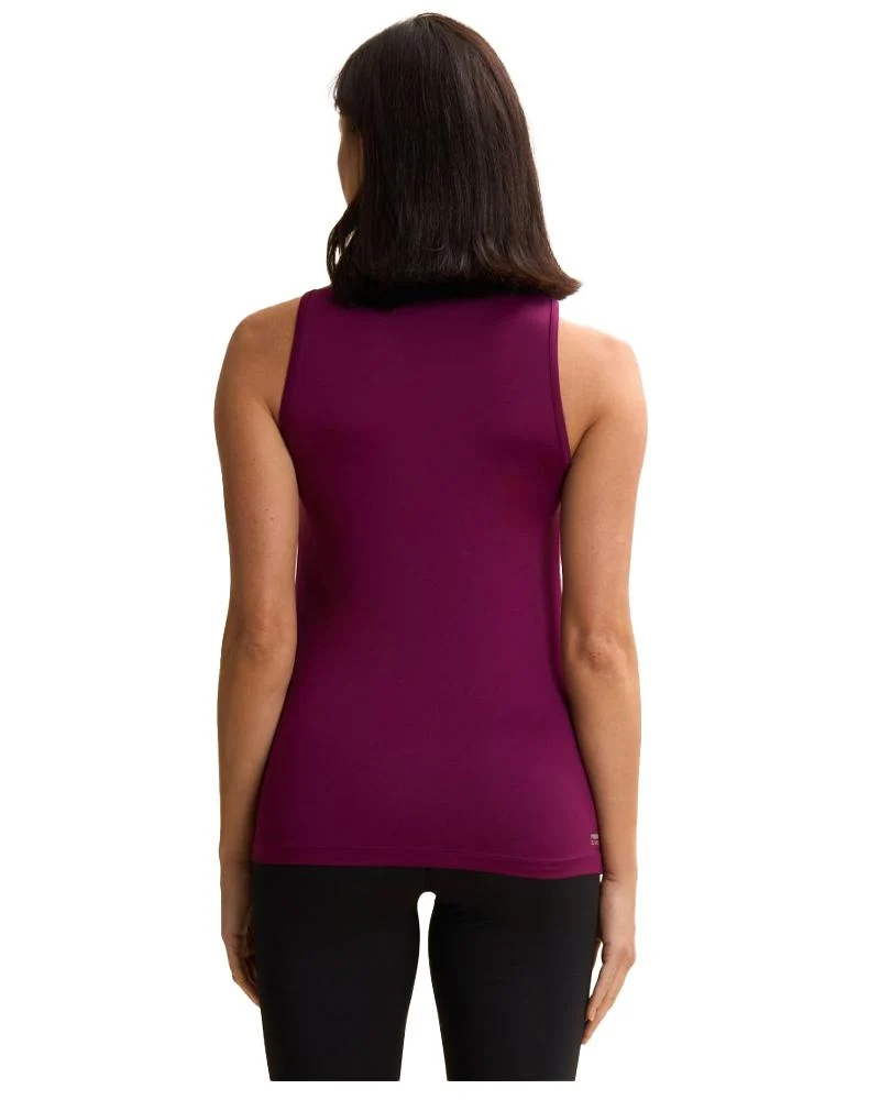 Canotta Sportiva Donna In Tessuto Traspirante Con Logo