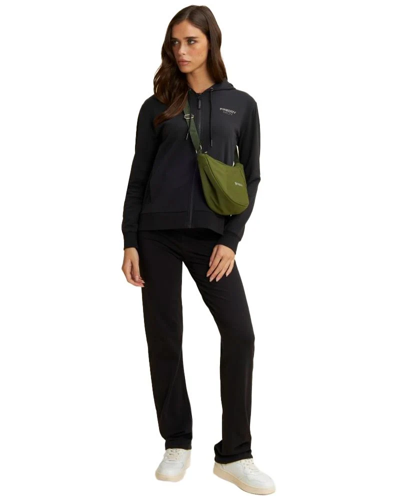 Pantaloni Regular Fit Donna Gamba Dritta Con Coulisse Sul Fondo