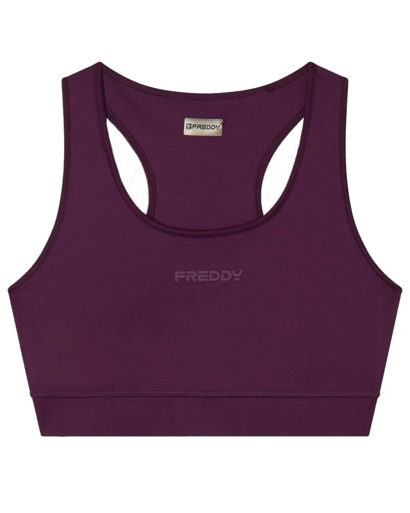 Reggiseno Sportivo Donna Supporto Medio Con Logo Glitter