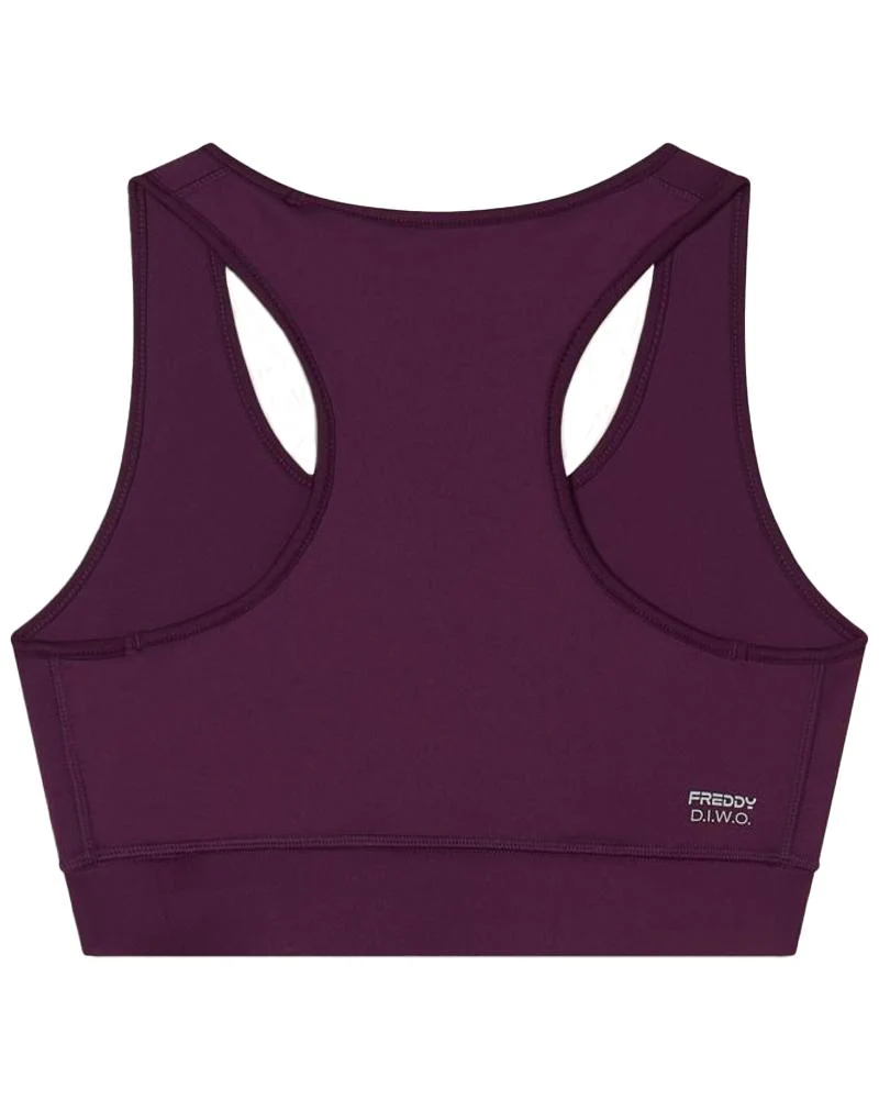 Reggiseno Sportivo Donna Supporto Medio Con Logo Glitter