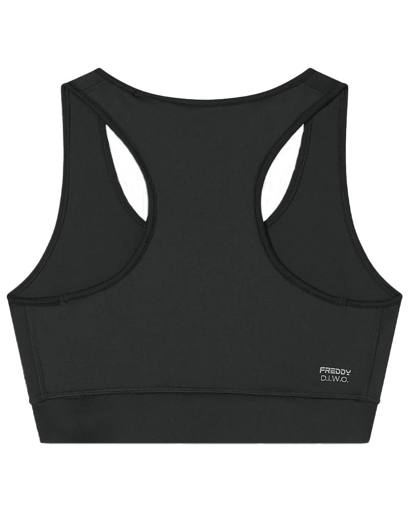 Reggiseno Sportivo Donna Supporto Medio Con Logo Glitter