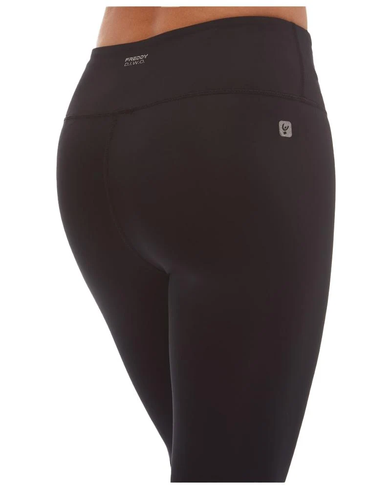 Leggings Donna Fitness 7/8 Vita Alta In Tessuto Tecnico