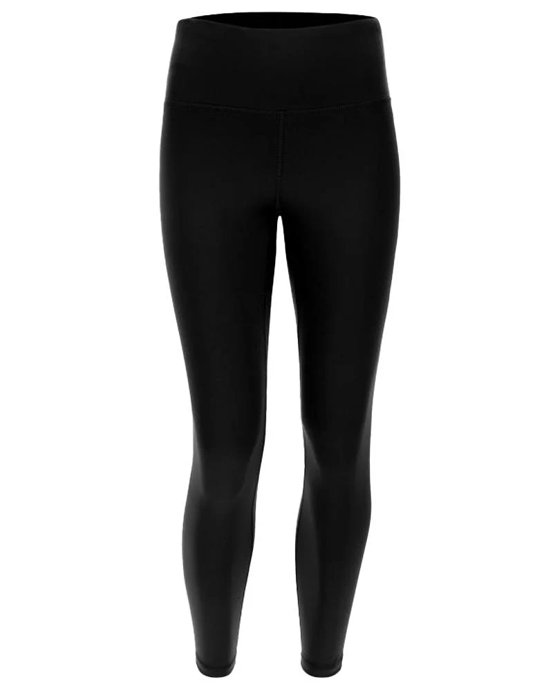 Leggings Donna Fitness 7/8 Vita Alta In Tessuto Tecnico