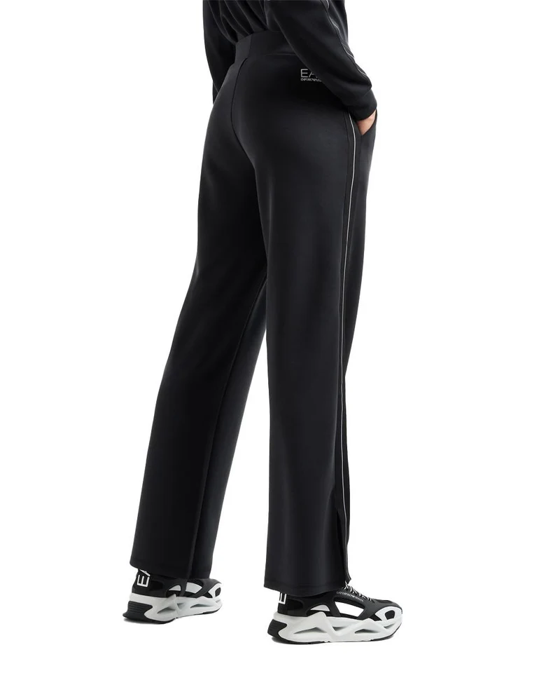 Pantaloni Ampi Logo Series In Misto Modal Stretch