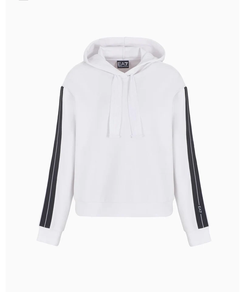 Felpa Con Cappuccio Logo Series In Modal Stretch