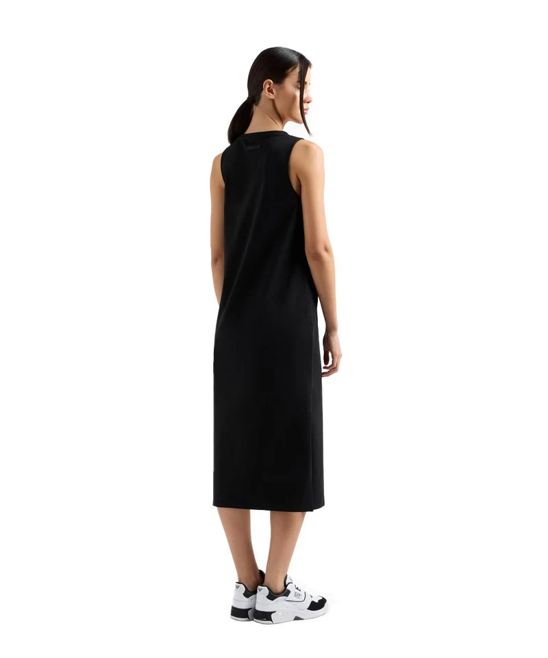 Abito Lungo Logo Series In Cotone Stretch