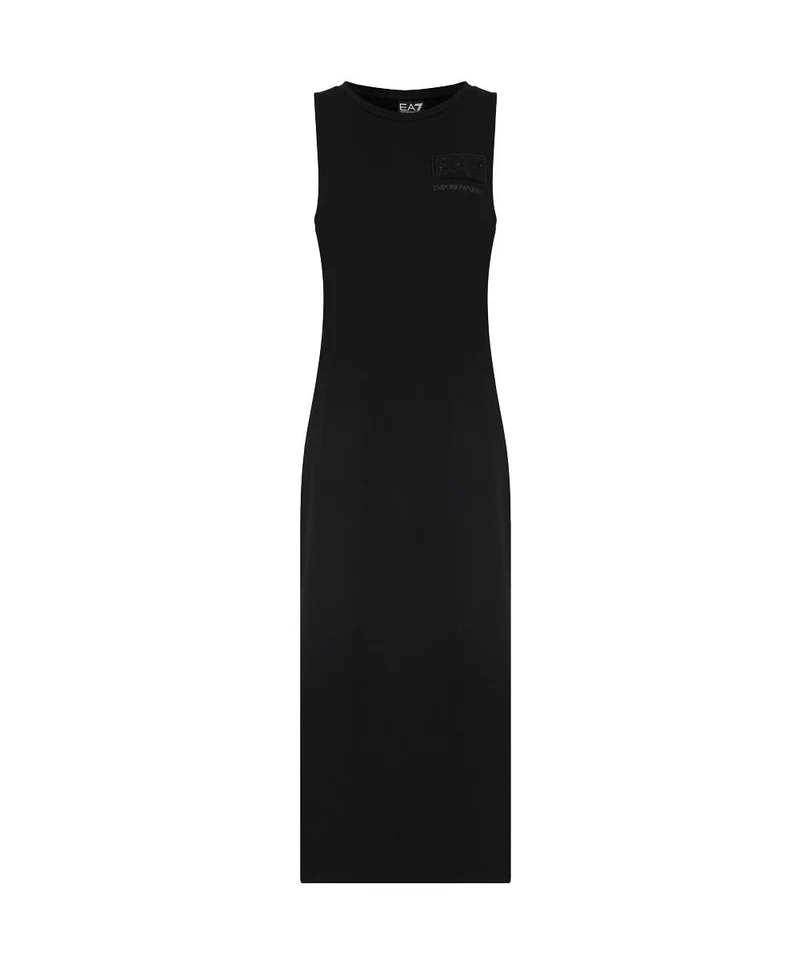 Abito Lungo Logo Series In Cotone Stretch