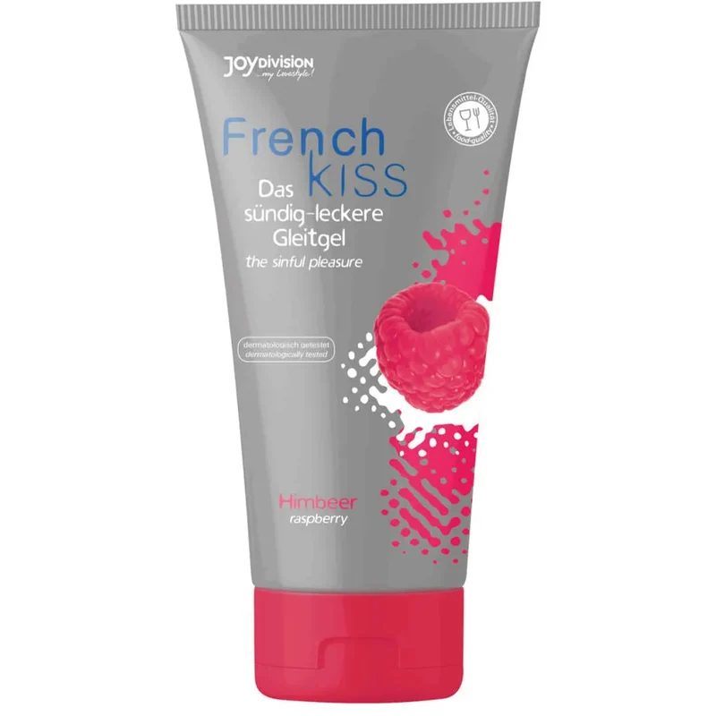 Joydivision French Kiss Gel sexuel oral framboise lubrifiant intime erotik saveur délicate framboise dermatologiquement testé