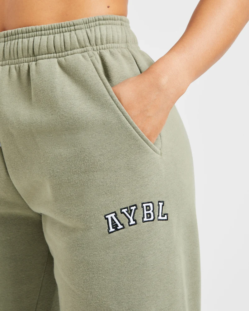 Varsity 2.0 Oversized Joggers - Muted Olive