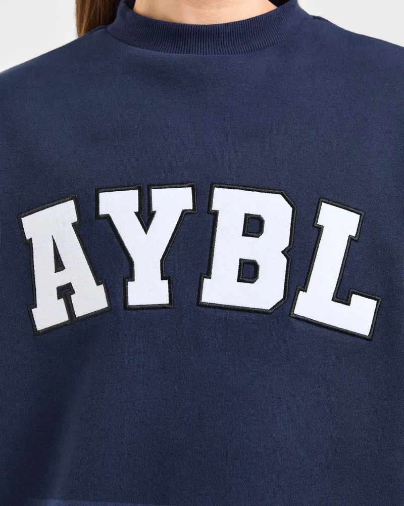 Varsity 2.0 Oversized Sweatshirt - Navy