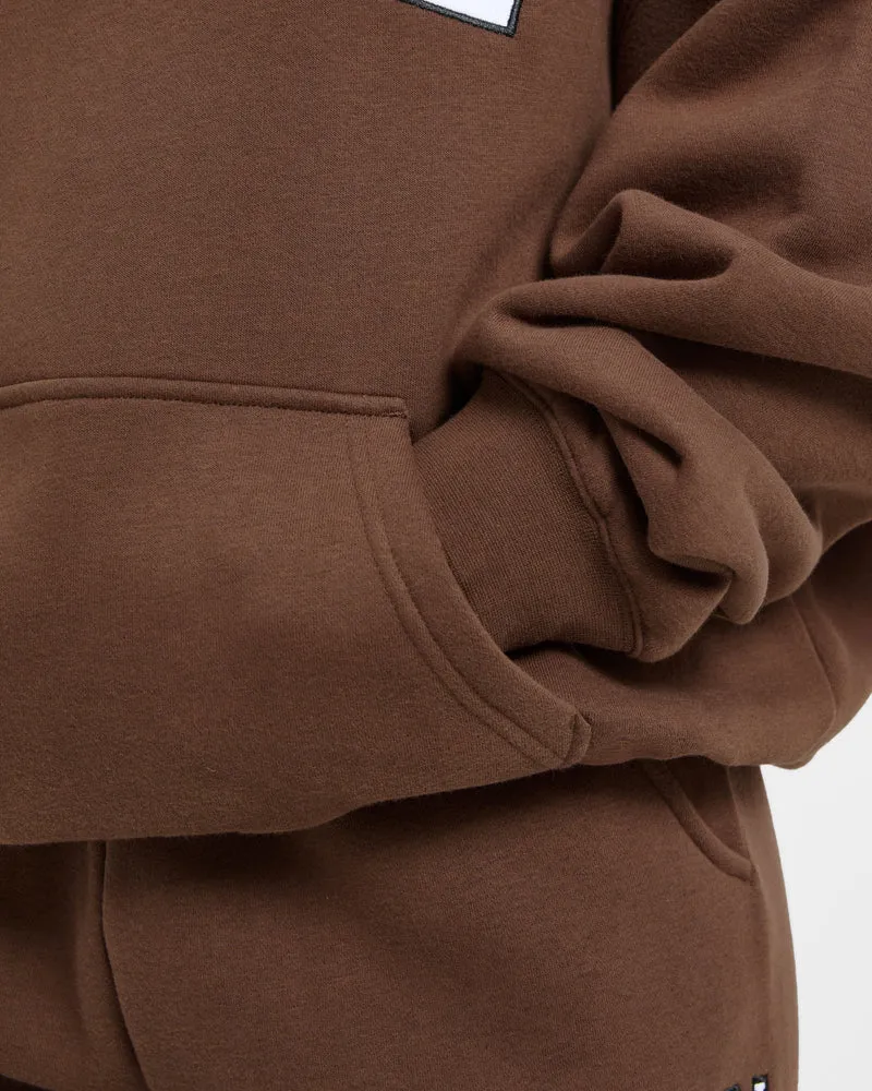 Varsity 2.0 Oversized Hoodie - Marron