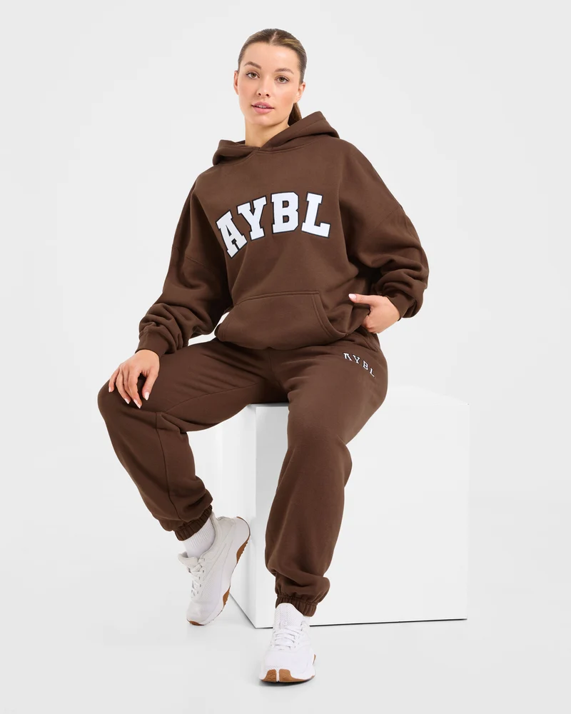 Varsity 2.0 Oversized Hoodie - Marron