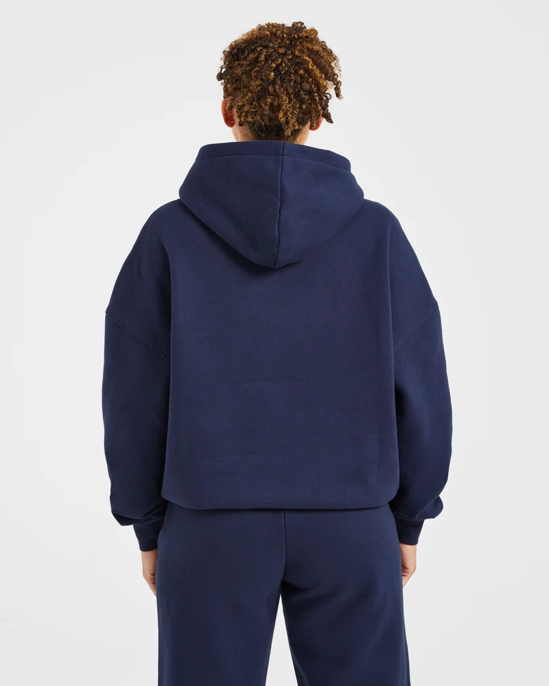 Varsity 2.0 Oversized Hoodie - Navy