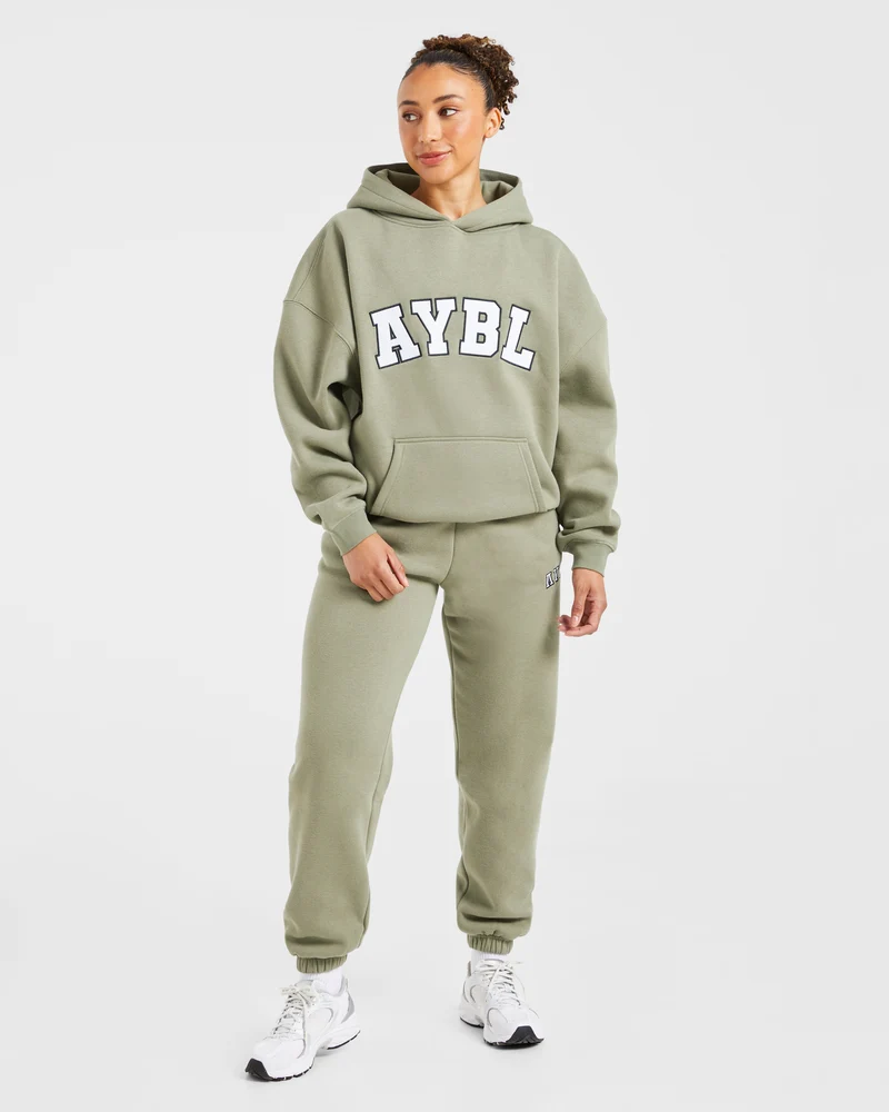 Varsity 2.0 Oversized Joggers - Muted Olive