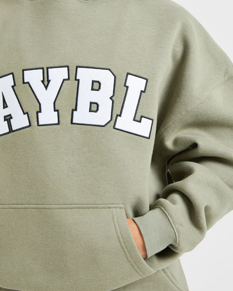 Varsity 2.0 Oversized Hoodie - Muted Olive