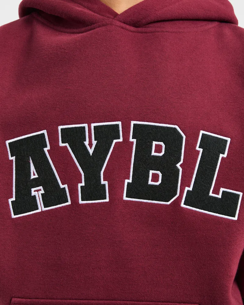 Varsity 2.0 Oversized Hoodie - Rouge Wine