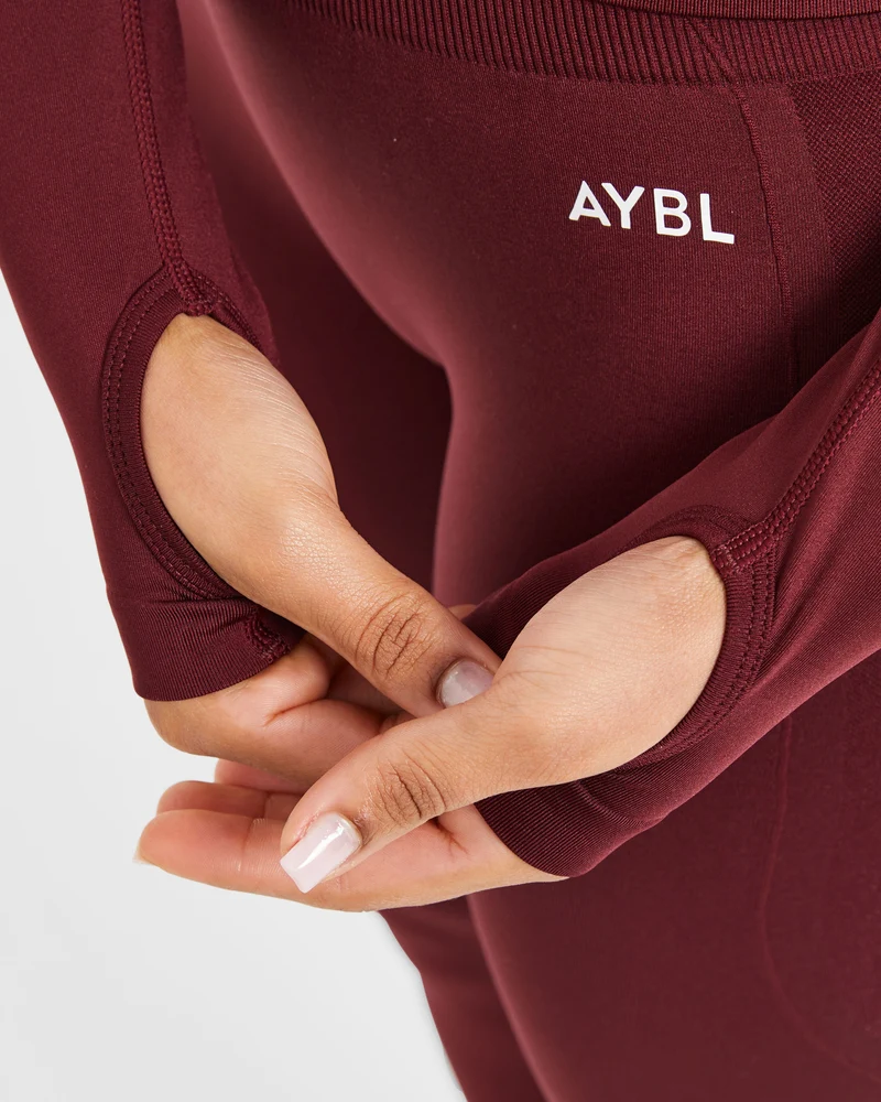 Empower Seamless Full Zip Jacket - Rouge Wine