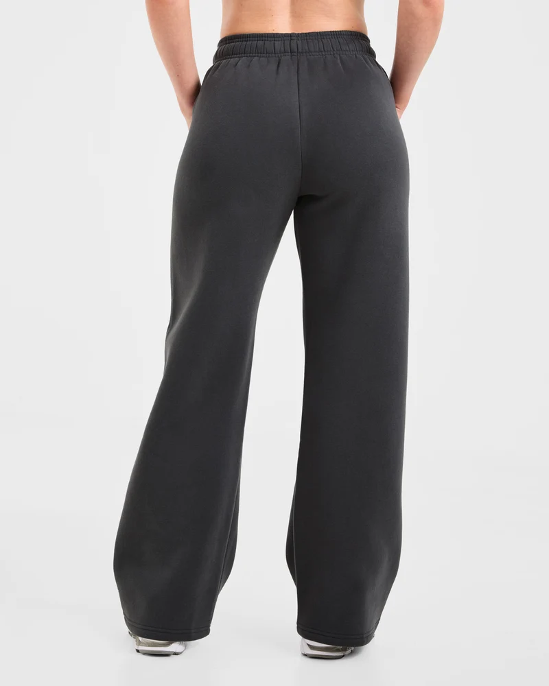 AYBL Sports Outline Oversized Straight Leg Joggers - Charcoal