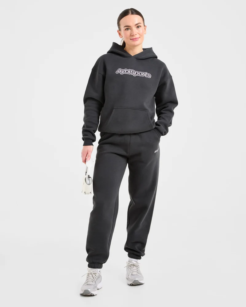 AYBL Sports Outline Oversized Joggers - Charcoal