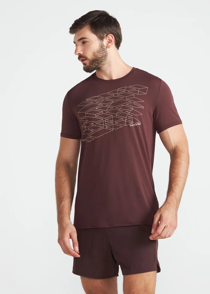 T-shirt Homem Manga Curta Thermodry Estruturas