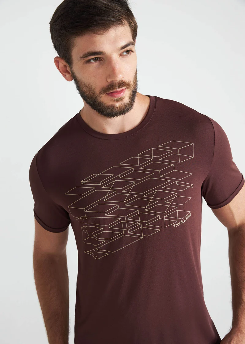 T-shirt Homem Manga Curta Thermodry Estruturas