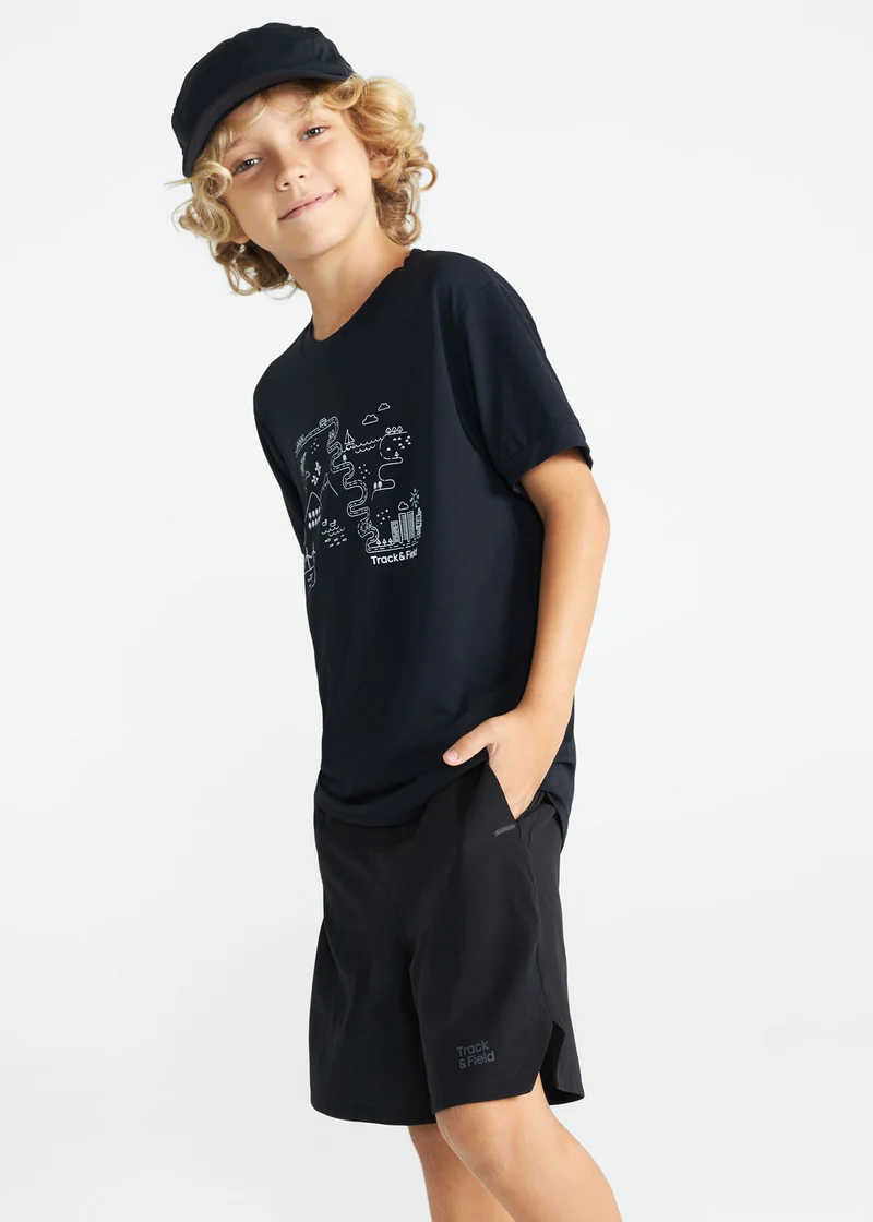 T-shirt Infantil Homem Manga Curta Thermodry Cidade