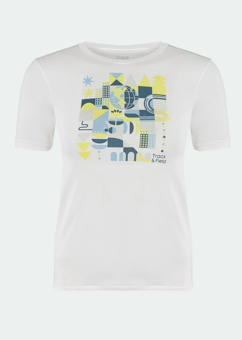 T-shirt Infantil Homem Manga Curta Thermodry Geometrico