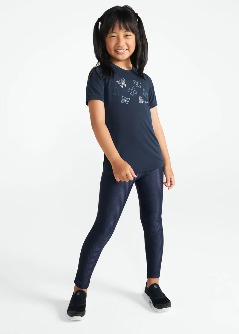 T-Shirt Infantil Menina Thermodry Borboleta