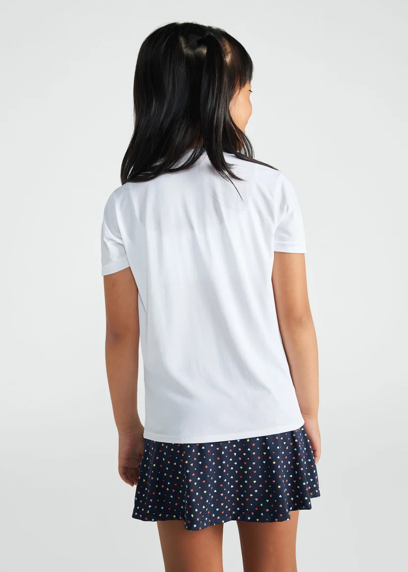 T-Shirt Infantil Menina Manga Curta Thermodry Estrelas
