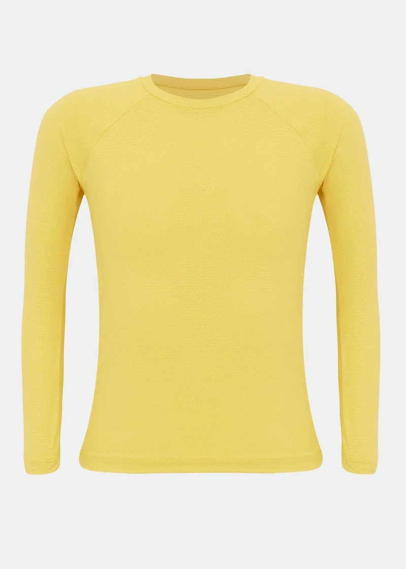 T-shirt Infantil Unissex Manga Longa Uv Mesh