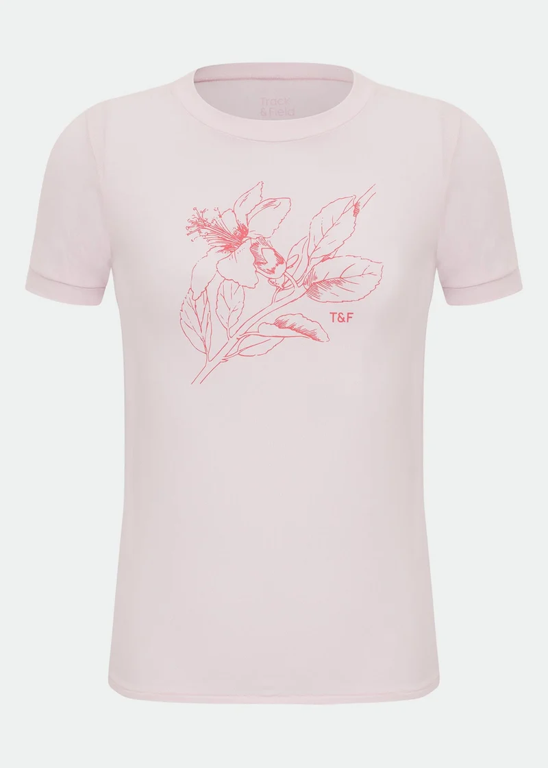 T-shirt Manga Curta Thermodry Botânica Kids
