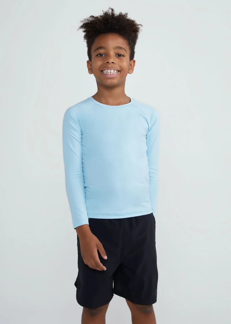 T-shirt Infantil Unissex Manga Longa Uv Mesh
